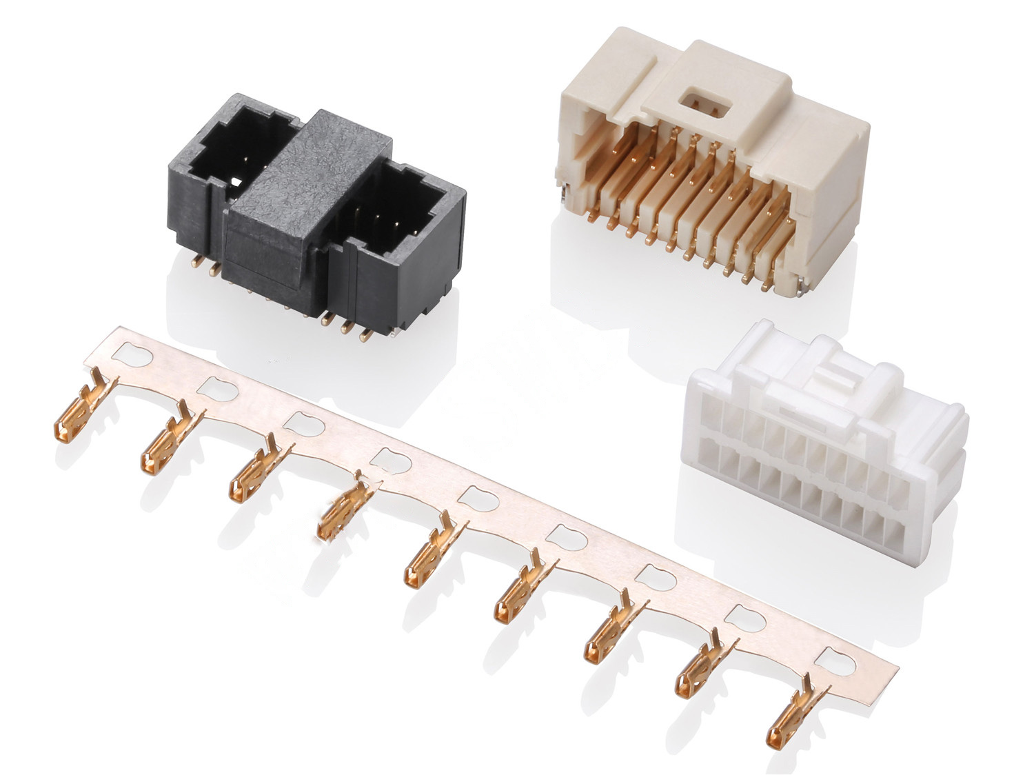HRS-1038 Double Row Series 1.00mm Pitch (.039＂) 線對板連接器